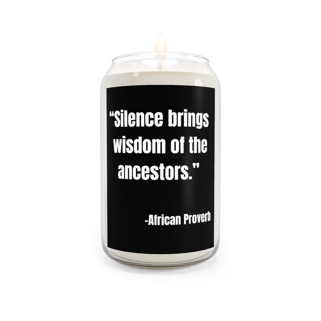 Silence brings wisdom of the ancestors Candle, 13.75oz